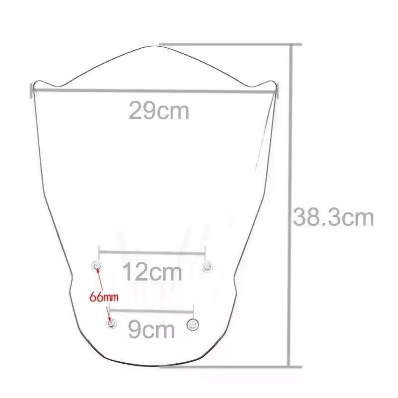 Yamaha FZ07 MT-07 Front Windscreen 2014–2017