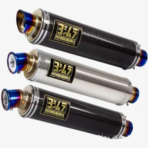 GP Exhaust For Kawasaki Ninja 250 R3 R6 Stainless Steel Silencer with Carbon Fibre Tail Section