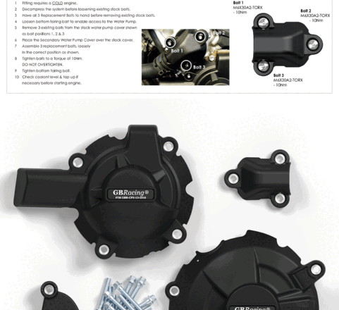 BMW S1000 R 2021-2024 M1000 R 2024+ Engine Cover Kit