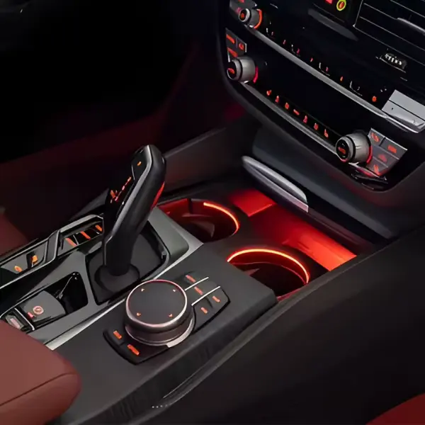 BMW LED Car Cup Holder with Ambient Sync for 2, 3, 4, 5, 6, GT, X3, X4, X5, and X6 Series - Image 10