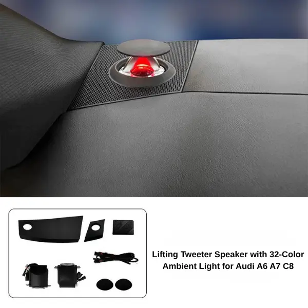 Audi Lifting Tweeter Speaker with 32-Color Ambient Light for A4, A5, A6, A7, A8, Q5, Q7 and Q8 - Image 7