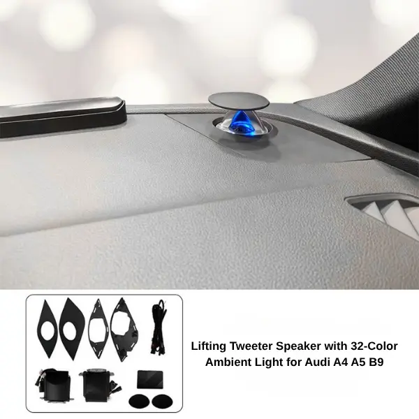 Audi Lifting Tweeter Speaker with 32-Color Ambient Light for A4, A5, A6, A7, A8, Q5, Q7 and Q8 - Image 5