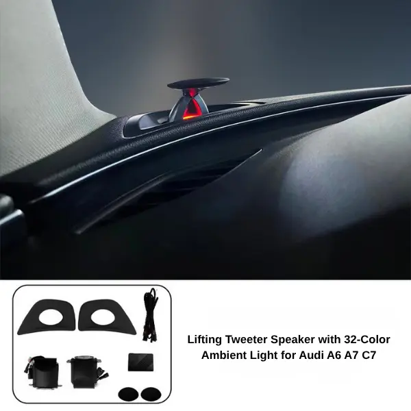 Audi Lifting Tweeter Speaker with 32-Color Ambient Light for A4, A5, A6, A7, A8, Q5, Q7 and Q8 - Image 4
