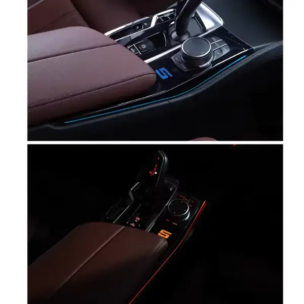 BMW Center Console Saddle Ambient Light Set for 2018–2023 5 Series G38 G30 6GT G32 - Image 3