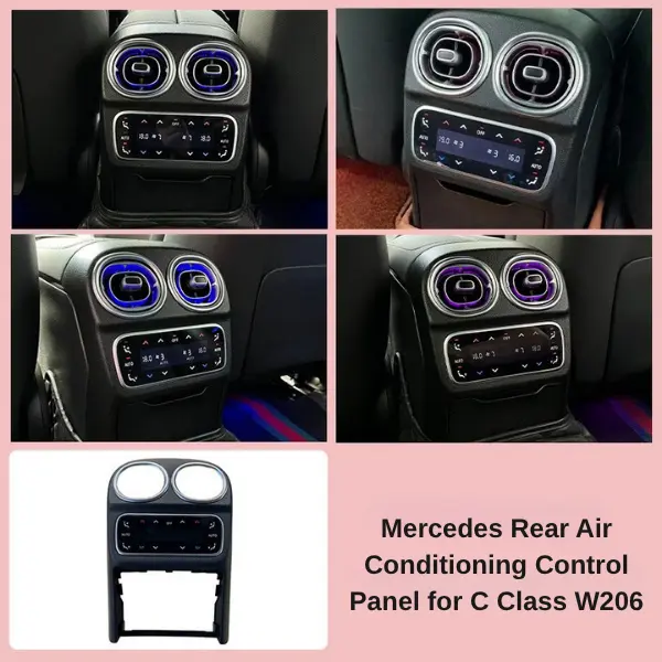 Mercedes Rear Air Conditioning Control Panel for C E S Class GLC GLE GLS EQE EQS W206 W254 W167 W223 W214 - Image 13