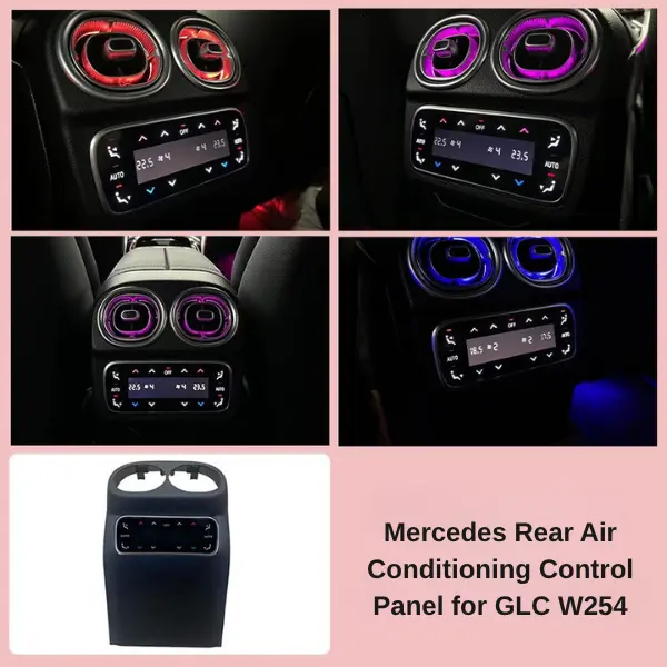 Mercedes Rear Air Conditioning Control Panel for C E S Class GLC GLE GLS EQE EQS W206 W254 W167 W223 W214 - Image 12
