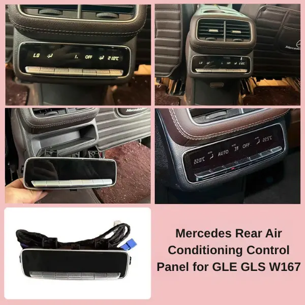 Mercedes Rear Air Conditioning Control Panel for C E S Class GLC GLE GLS EQE EQS W206 W254 W167 W223 W214 - Image 10