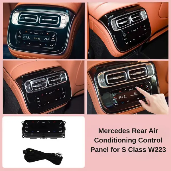 Mercedes Rear Air Conditioning Control Panel for C E S Class GLC GLE GLS EQE EQS W206 W254 W167 W223 W214 - Image 9