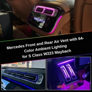 Mercedes Front and Rear Air Vent Ambient Lighting