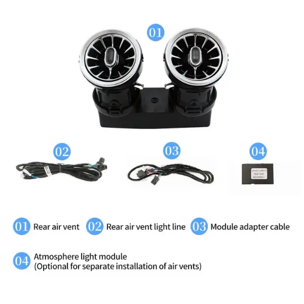 Mercedes Rear Air Vent with Ambient Lighting for 2018–2022 CLS W257 CLS260 CLS300 - Image 5