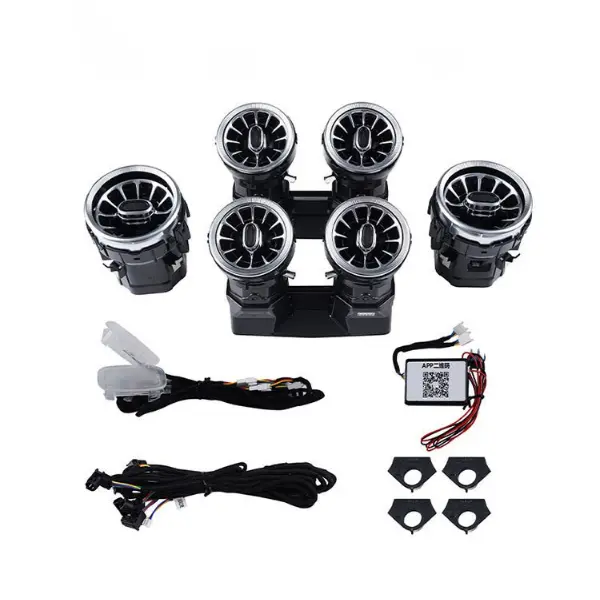 Mercedes Air Vent with 64-Color Ambient Lighting for 2015-2018 GT AMG W290 - Image 5