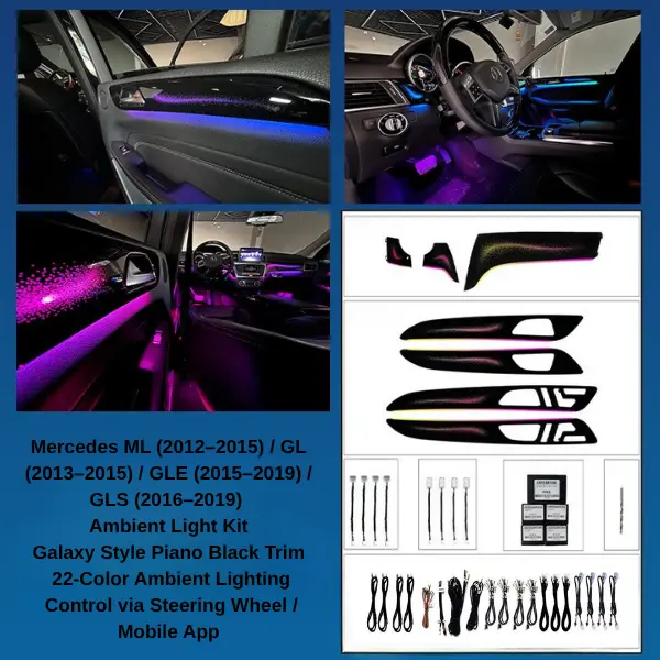 Mercedes Interior Ambient Light Trim Kit for GLE GLS ML GL - Image 7