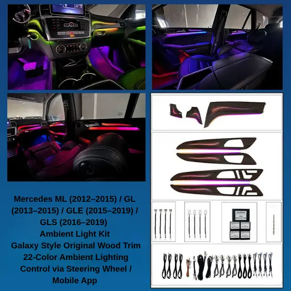 Mercedes Interior Ambient Light Trim Kit for GLE GLS ML GL - Image 6