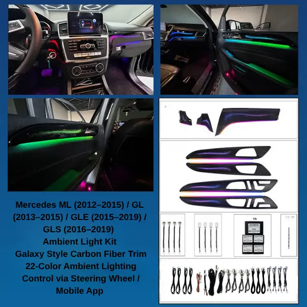 Mercedes Interior Ambient Light Trim Kit for GLE GLS ML GL - Image 5