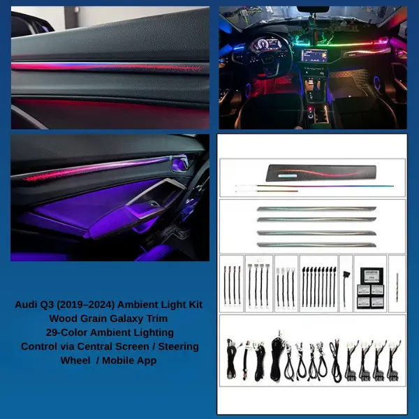 Audi Galaxy Style Ambient Lighting Kit for 2019–2024 Q3 - Image 4
