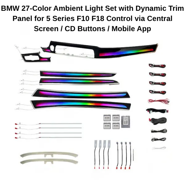 BMW Ambient Light Set with Dynamic and Starlight Ambient Light Trim Panel for 5 7 Series F10 F18 F02 F01 - Image 5