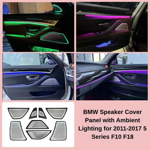 BMW Speaker Cover Panel with Ambient Lighting for 2011-2017 5 Series F10 F18 - Image 3