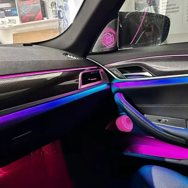 BMW Speaker Cover Panel with Ambient Lighting Set for 2017-2023 5 Series G30 G38 - Image 4