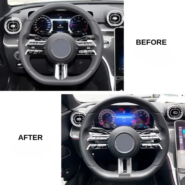 Mercedes AMG Steering Wheel Cover Conversion for C-Class W206, E-Class W213, CLS-Class C257 and S-Class W223 - Image 2