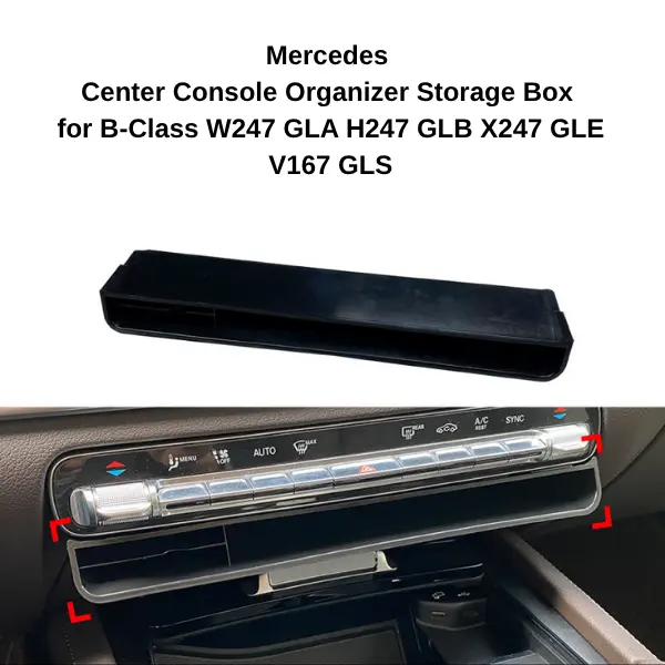 Mercedes Center Console Organizer Storage Box