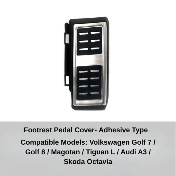 Accelerator, Brake and Footrest Pedal Covers for Volkswagen Audi and Skoda - Image 6