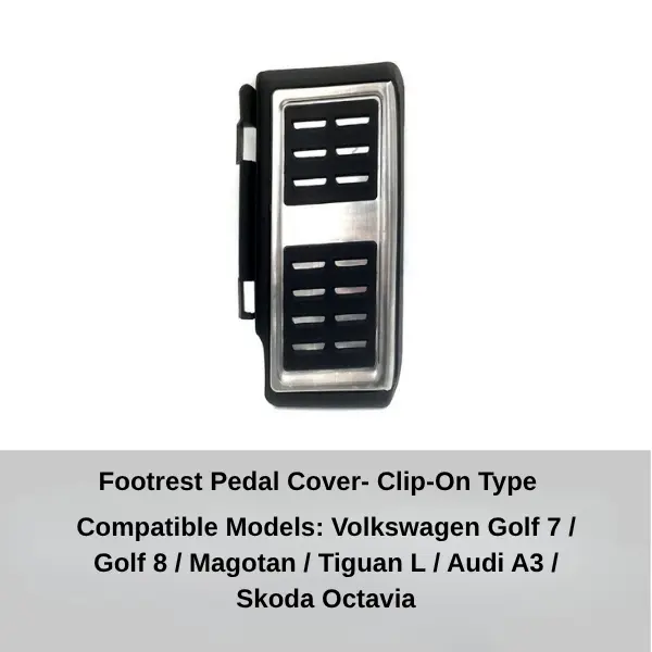Accelerator, Brake and Footrest Pedal Covers for Volkswagen Audi and Skoda - Image 5