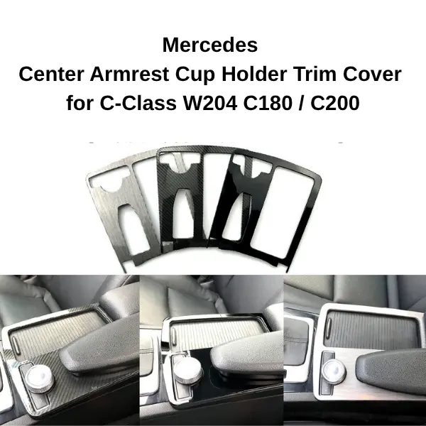 Mercedes Center Armrest Cup Holder Trim Cover
