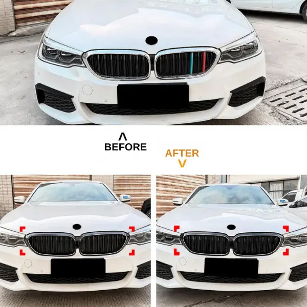 BMW Single-Line and Double-Line LED Front Grille for 5 Series G30 G31 Pre-LCI 2017–2020 - Image 5