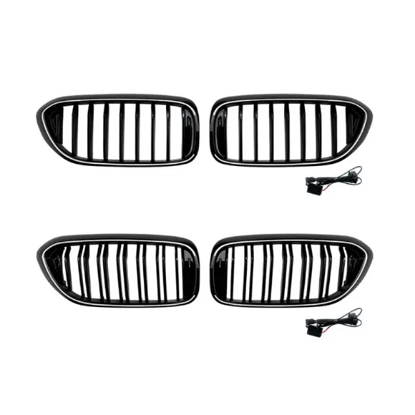 BMW Single-Line and Double-Line LED Front Grille for 5 Series G30 G31 Pre-LCI 2017–2020 - Image 4