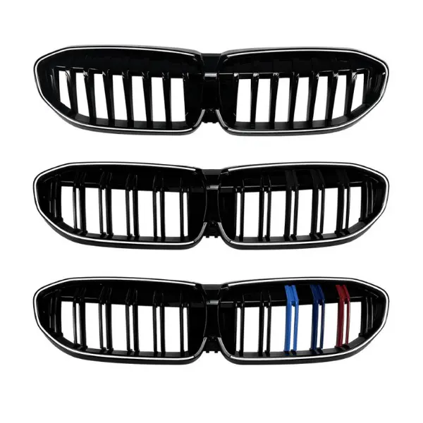BMW Single-Line, Double-Line & Tri-Color LED Front Grille for 3 Series G20 G21 G28 - Image 3